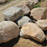 1-6 Ton Local Boulders